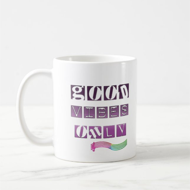 Nur gute Visionen Kaffeetasse (Links)