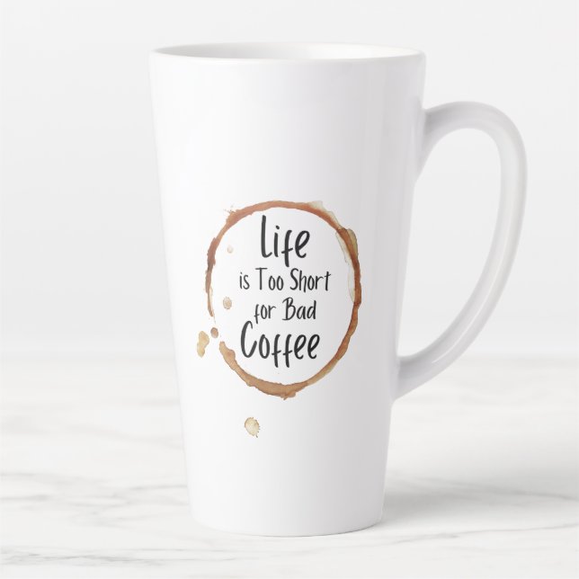 Nur Guter Kaffee Latte Tasse (Rechts)