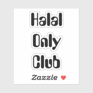 Nur Halal Club Aufkleber