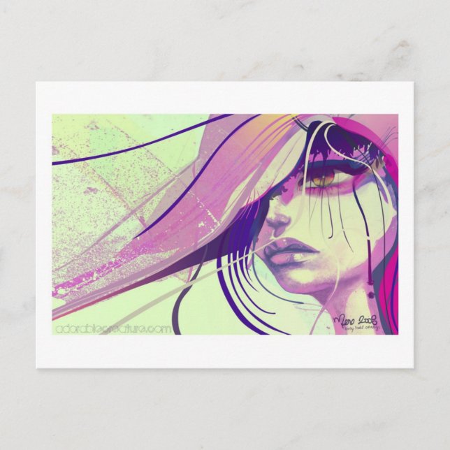 Nur halb verrückte Postkarte (Vorderseite)