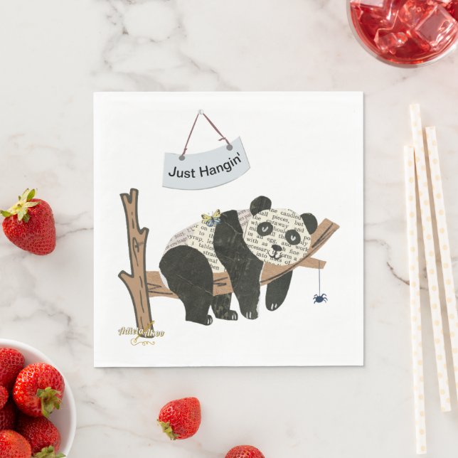 Nur Hangin' Paper Napkins - Adiela Akoo Serviette (Beispiel)