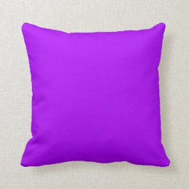 Nur helle lila pinkfarbene lila Neonfarbe Kissen