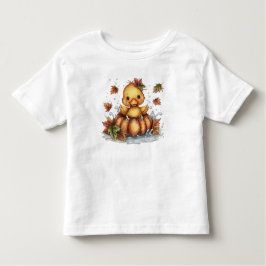 Nur herumhängen, Herbstente spielen in Pumpkin Kleinkind T-shirt