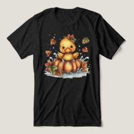 Nur herumhängen, Herbstente spielen in Pumpkin Tri-Blend Shirt