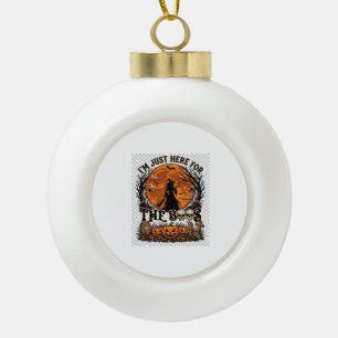 Nur hier Boos Halloween Hexenmond Kürbisse_1 Keramik Kugel-Ornament