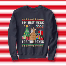 Nur hier für die Boxen Weihnachtskatze Sweatshirt