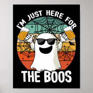 Nur Hier Für Die Buh-Rufe Lustiger Halloween-Bierl Poster