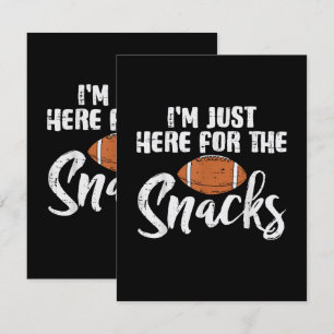 Nur Hier Für Die Snacks American Football Lustig Dankeskarte