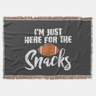 Nur Hier Für Die Snacks American Football Lustig Decke