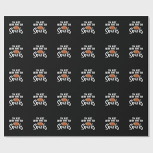 Nur Hier Für Die Snacks American Football Lustig Geschenkpapier