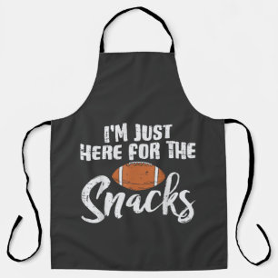 Nur Hier Für Die Snacks American Football Lustig Schürze