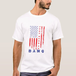 Nur hier, um den 4. Juli von einem amerikanischen  T-Shirt