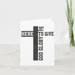 Nur hier, um Gott Glanz Niedlichen lustigen Hallow Karte