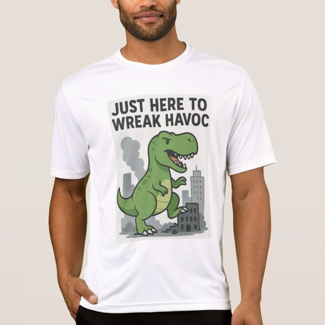 Nur hier, um Havoc zu schreiben T-Shirt (Vorderseite)