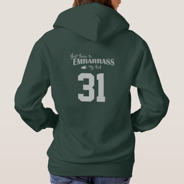 Nur hier, um mein Kind zu umarmen Hoodie (Rückseite)