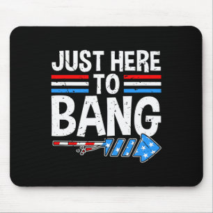 Nur Hier Um Ng-Shirt Feuerwerk-Feier 4. Von Mousepad