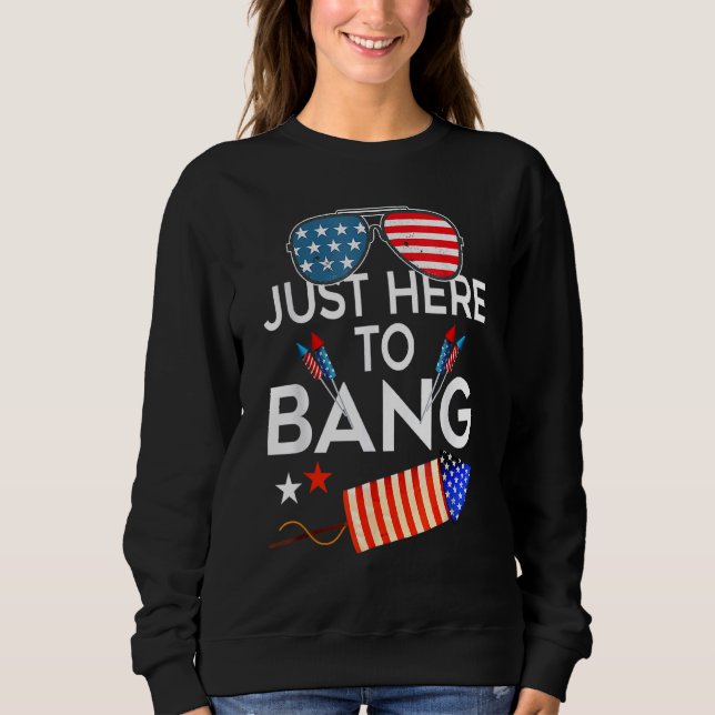 Nur hier zu Bang 4. Juli Feuerwerk Patriotic Sweatshirt (Vorderseite)