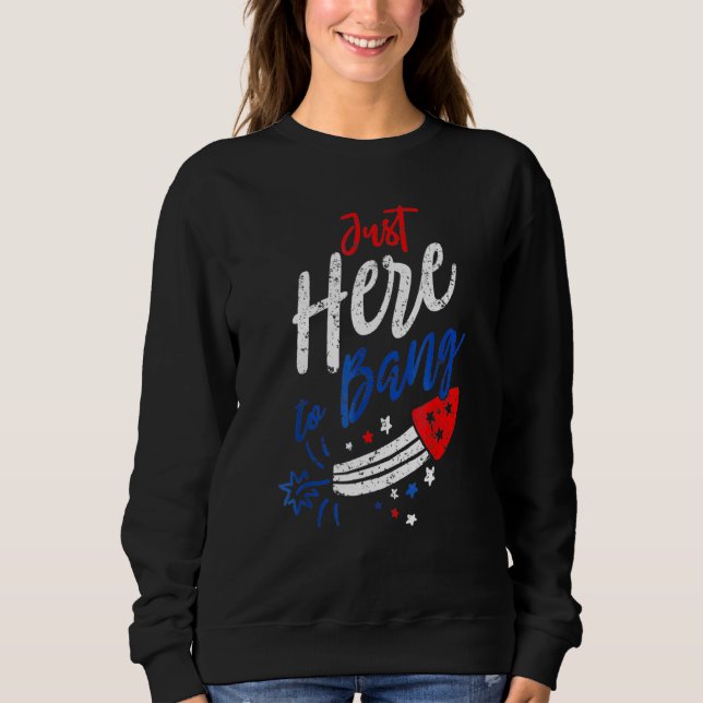 Nur hier zu Bang 4. Juli Feuerwerk Patriotic Sweatshirt (Vorderseite)