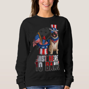 Nur hier zu Bang 4. Juli Niedlichen Mops Dog Puppy Sweatshirt