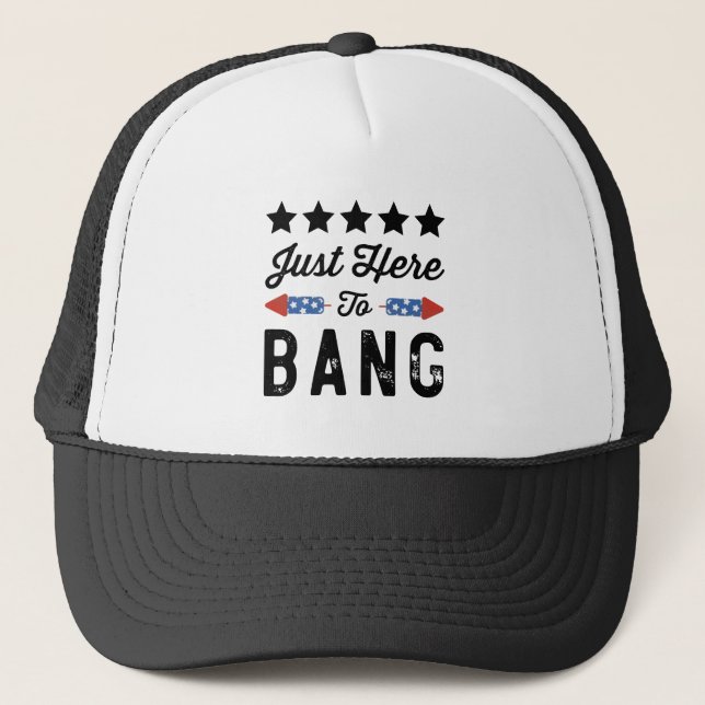 Nur hier zu Bang Patriotic 4. Juli Geschenk Truckerkappe (Vorderseite)