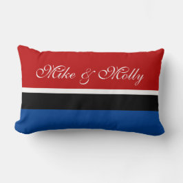 Nur Hintergrundfarbe - rot + Ihre Ideen Lendenkissen