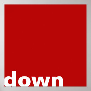 Nur Hintergrundfarbe - rot + Ihre Ideen Poster