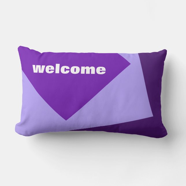 Nur Hintergrundfarbe - violett lila + Ihre Ideen Lendenkissen (Vorderseite)