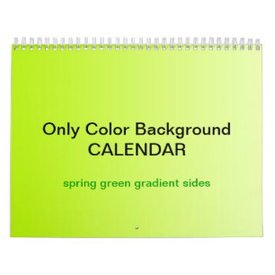Nur Hintergrundkalender für die Farbe - Grüner Gra Kalender