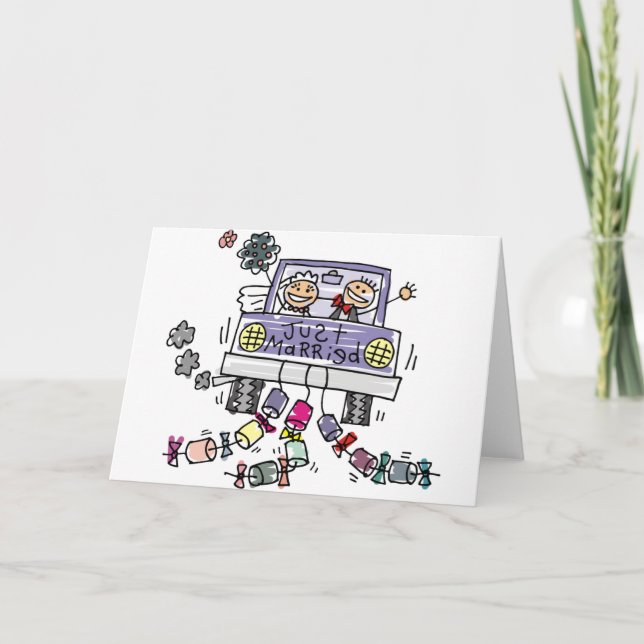 Nur Hochzeitsfeier mit Verheiratung Ankündigung (Vorderseite)