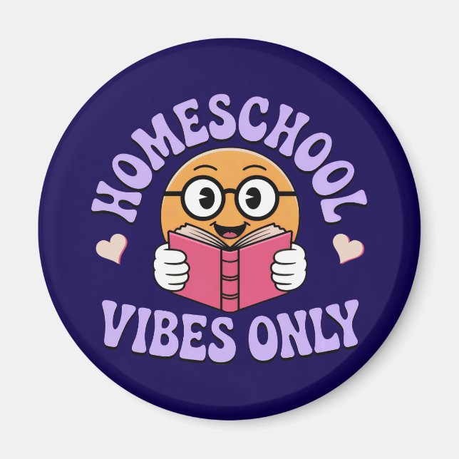 Nur Homeschool Vibes Magnet (Vorne)