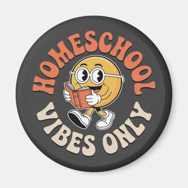 Nur Homeschool Vibes Magnet (Vorne)