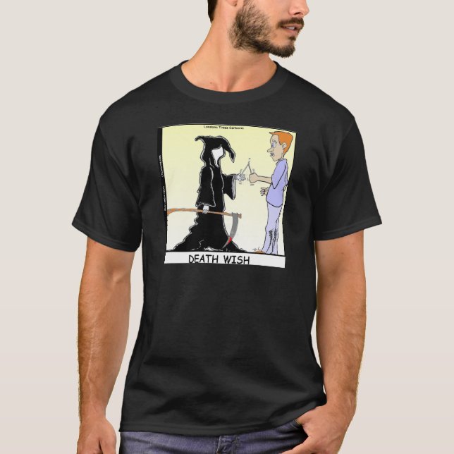 Nur Hühner fürchten den Sensenmann. T-Shirt (Vorderseite)