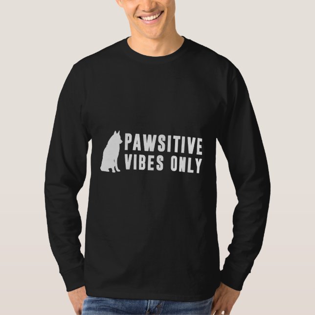 Nur Husky Pawsitive Vibes T-Shirt (Vorderseite)