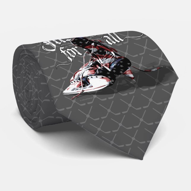 Nur Ice für alle (Hockey) Neck Tie Krawatte (Gerollt)