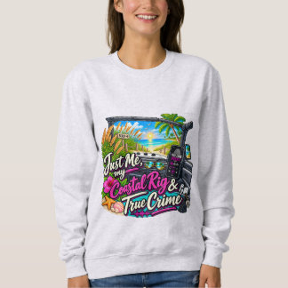 Nur ich, mein weißes Küstenfahrzeug und wahre Krim Sweatshirt