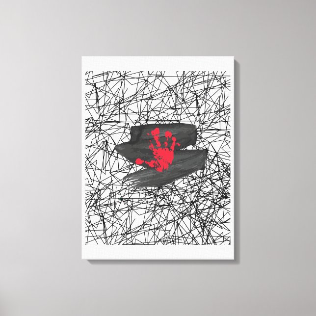 Nur im Vakuum des Universums Leinwanddruck (Vorderseite)