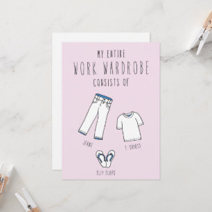 Nur in der Silicon Valley-Gruß-Karte: Garderobe Karte