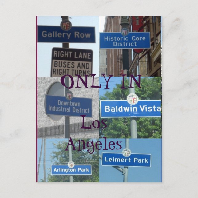 Nur in LA Postkarte (Vorderseite)