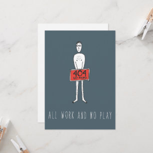 Nur in Silicon Valley Grußkarte: Fehler 404 Karte