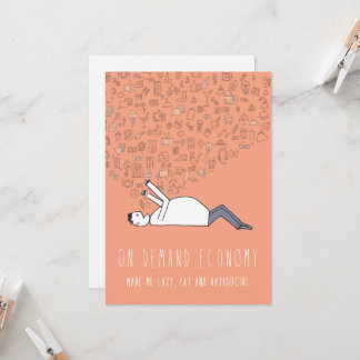 Nur in Silicon Valley Grußkarte: On Demand Karte