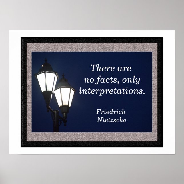 Nur Interpretationen - Kunstprint Poster (Vorne)