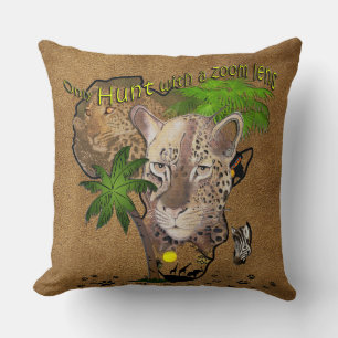 Nur Jagd mit Zoomobjektiv Kissen