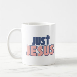Nur Jesus Blue Pink Christlich Kaffeetasse