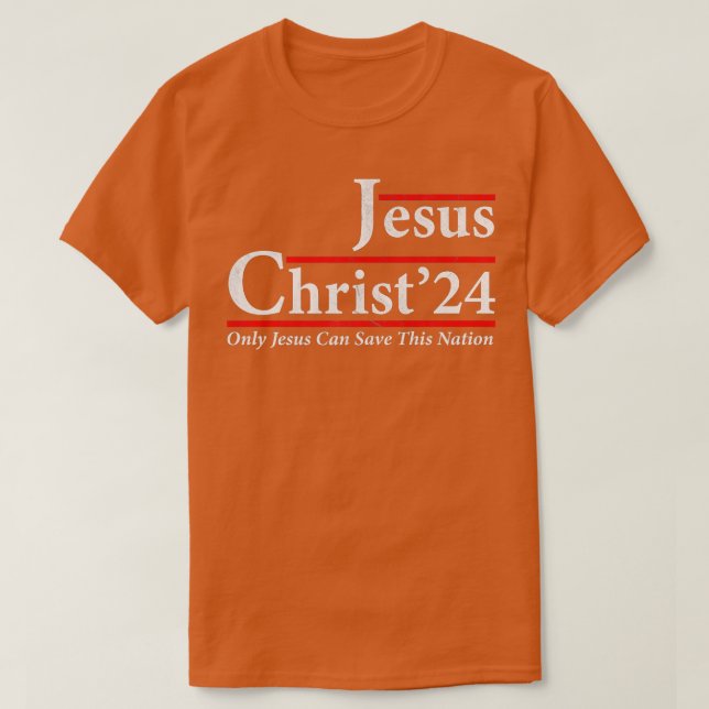 Nur Jesus kann diese Nation Jesus Christus 2024 Ge T-Shirt (Design vorne)