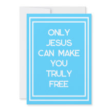 Nur Jesus kann Ihnen eine freie Christliche Botsch