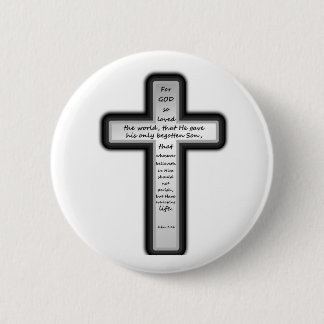 Nur John-3:16 Kreuz Button