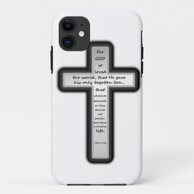 Nur John-3:16 Kreuz Case-Mate iPhone Hülle (Rückseite)