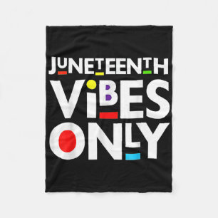 Nur Juneteenth-Stimmung Melanin Schwarze Männer Fr Fleecedecke