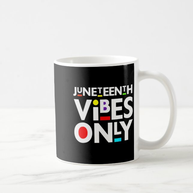 nur Juneteenth Stimmung Melanin schwarze Männer Fr Kaffeetasse (Rechts)
