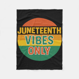 Nur Juneteenth Stimmung Schwarze Geschichte 19. Ju Fleecedecke